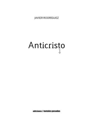 cover image of Anticristo